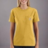image:imageCarhartt Womens Loose Fit Heavyweight ShortSleeve Pocket TShirt CloseoutCarhartt Gold Heather