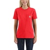 image:imageCarhartt Womens Loose Fit Heavyweight ShortSleeve Pocket TShirt CloseoutCurrant Heather
