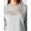 image:imageCarhartt Womens Loose Fit Midweight Carhartt Graphic SweatshirtHeather Gray
