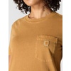 image:imageCarhartt Womens Relaxed Fit Lightweight Short Sleeve Garment Dye Pocket TShirtCarhartt Brown