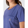 image:imageCarhartt Womens Relaxed Fit Lightweight Short Sleeve Garment Dye Pocket TShirtLunar Blue