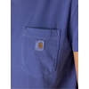 image:imageCarhartt Womens Relaxed Fit Lightweight Short Sleeve Garment Dye Pocket TShirtLunar Blue