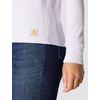 image:imageCarhartt Womens TENCEL Fiber Series Relaxed Fit LongSleeve Ribbed HenleyMica