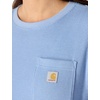 image:imageCarhartt Womens Waffle Knit Loose Ls TShirtWorkwear Blue