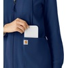 image:imageCarhartt Womens Womens Full Zip Waffle HoodieNavy