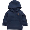 image:imageCarhartt Boys HalfZip Hooded Pullover Sweatshirt  Cotton Jersey  RibKnit Crewneck Holds Its Shape Throughout  AllDay ComfortDark Denim