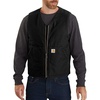 image:imageCarhartt Mens 104394 Washed Duck Vest  Sherpa LinedBlack
