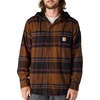 image:imageCarhartt Mens 107011 Rugged Flex Relaxed Fit Flannel Fleece Lined HBlack
