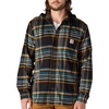 image:imageCarhartt Mens 107011 Rugged Flex Relaxed Fit Flannel Fleece Lined HBlackGreenstone