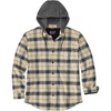 image:imageCarhartt Mens 107011 Rugged Flex Relaxed Fit Flannel Fleece Lined HOat Milk