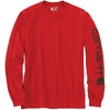 image:imageCarhartt Mens Dearborn Loose LS Logo TShirtMixed Currant