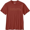 image:imageCarhartt Mens Irvine Relaxed Logo TShirtSpice Red
