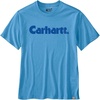 image:imageCarhartt Mens Irvine Relaxed Logo TShirtTranquil Blue Heather