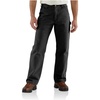 image:imageCarhartt Mens Loose Straight Washed Duck Lined DungareeBlack