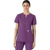 image:imageCarhartt Scrubs C12213 Womens Force Modern Fit Notch Neck Tunic TopEggplant