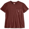 image:imageCarhartt Womens Relaxed Fit Lightweight Short Sleeve Garment Dye Pocket TShirtDeep Spice Red