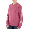 image:imageCarhartt Womens Relaxed Fit Midweight Graphic Crewneck SweatshirtWoodrose