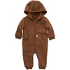 image:imageCarhartt mens Longsleeve Zipfront Hooded CoverallCarhartt Brown Solid