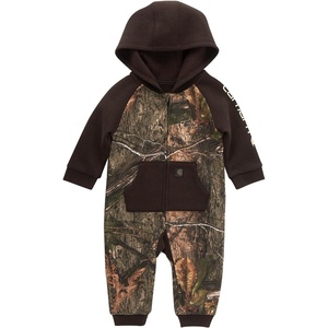 image:imageCarhartt Baby Boys LongSleeve Hooded ZipUp Footless OnePiece CoverallMossy Oak Country Dna Camo