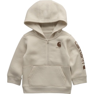 image:imageCarhartt Boys HalfZip Hooded Pullover Sweatshirt  Cotton Jersey  RibKnit Crewneck Holds Its Shape Throughout  AllDay ComfortTurtledove
