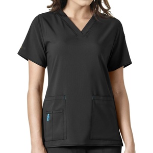 image:imageCarhartt CrossFlex Scrubs for Women VNeck Scrub TopsBlack