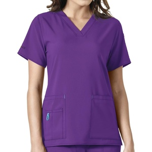 image:imageCarhartt CrossFlex Scrubs for Women VNeck Scrub TopsElectric Violet