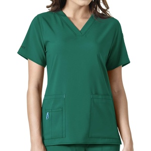 image:imageCarhartt CrossFlex Scrubs for Women VNeck Scrub TopsHunter