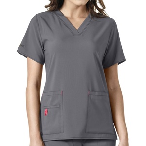 image:imageCarhartt CrossFlex Scrubs for Women VNeck Scrub TopsPewter