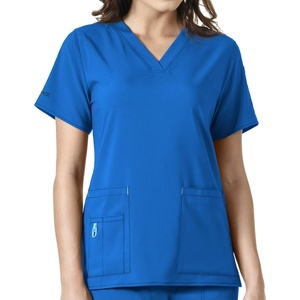 image:imageCarhartt CrossFlex Scrubs for Women VNeck Scrub TopsRoyal
