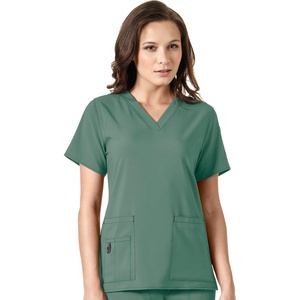image:imageCarhartt CrossFlex Scrubs for Women VNeck Scrub TopsSea Pine