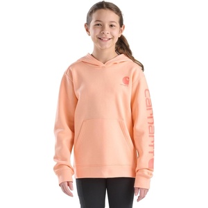 image:imageCarhartt Girls Hooded Pullover SweatshirtPeach Nectar