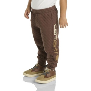image:imageCarhartt Kids CK8449 Quilted Jersey Logo Sweatpant  BoysBrown