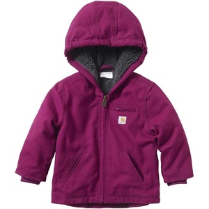 image:imageCarhartt Kids CP9547 Canvas Insulated Hooded Jacket  GirlsPlum