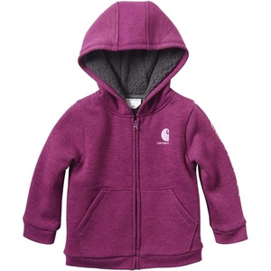 image:imageCarhartt Kids CP9547 Canvas Insulated Hooded Jacket  GirlsPlum Caspian
