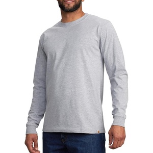 image:imageCarhartt Mens 106921 Relaxed Fit Lightweight LongSleeve TShirtHeather Gray