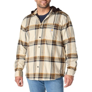 image:imageCarhartt Mens 107011 Rugged Flex Relaxed Fit Flannel Fleece Lined HCobblestone