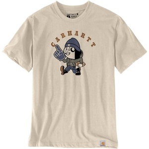 image:imageCarhartt Mens 107791 Irvine Relaxed Football TShirtOat Milk