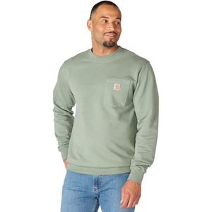 image:imageCarhartt Mens Durham Garment Dyed Crewneck SweatshirtGreen Slate
