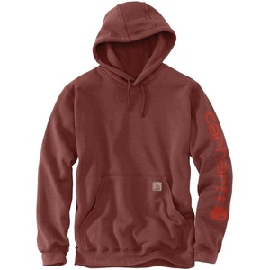image:imageCarhartt Mens Durham Garment Dyed Logo SweatshirtDark Spice Red