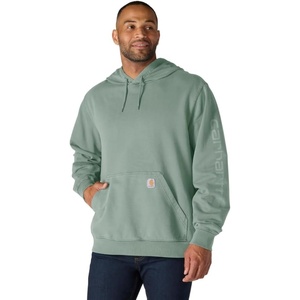image:imageCarhartt Mens Durham Garment Dyed Logo SweatshirtGreen Slate
