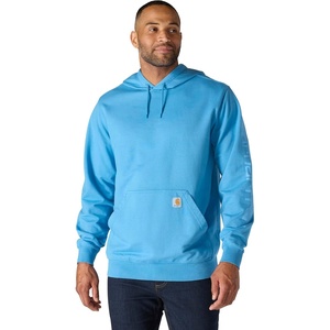 image:imageCarhartt Mens Durham Garment Dyed Logo SweatshirtHorizon Blue