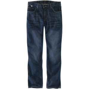 image:imageCarhartt Mens FR Slim Straight Rugged Flex JeanMidnight Indigo