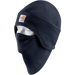 image:imageCarhartt Mens Flame Resistant Fleece 2in1 HatDark Navy