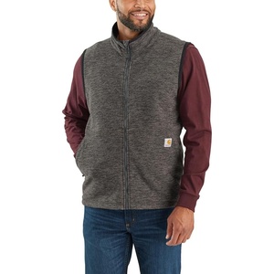 image:imageCarhartt Mens FullZip Relaxed Fit Fleece VestCarbon Heather