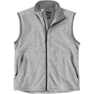 image:imageCarhartt Mens FullZip Relaxed Fit Fleece VestHeather Grey