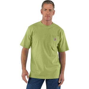 image:imageCarhartt Mens Iconic K87 Pocket TShirt CloseoutAlgae Green