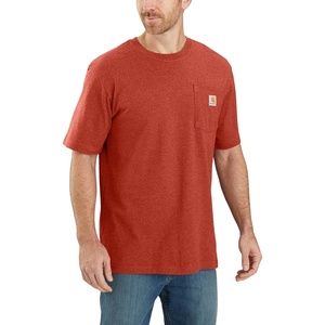 image:imageCarhartt Mens Iconic K87 Pocket TShirt CloseoutChili Pepper Heather