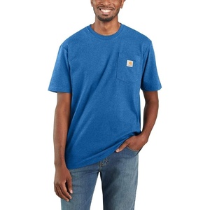 image:imageCarhartt Mens Iconic K87 Pocket TShirt CloseoutLight Cobalt Heather