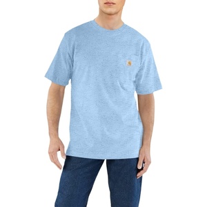 image:imageCarhartt Mens Iconic K87 Pocket TShirt CloseoutPowder Blue Nep