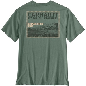 image:imageCarhartt Mens Irvine Relaxed Frontiers TShirtGreen Slate